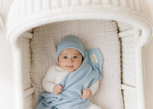 Set Baby Gift - Organic Cotton Newborn Blanket Essentials, Thoughtful Baby Shower & New Baby Gift for Boys & Girls