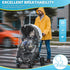 Universal Clear Stroller Rain Cover, No-Zip Waterproof Stroller Cover - Food Grade EVA & Frosted PVC, Baby Travel
