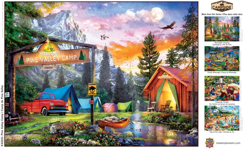 MasterPieces 300 Piece EZ Grip Jigsaw Puzzle, Pine Valley Camp - 18"x24"