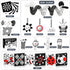 AJsupojouet 0-6 Tummy 0 2 4 6 Newborn Toys,High Contrast Black & White Baby Toys Months with Sensory Cards & Rattle