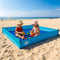 US Original BeachBoba Sandproof Beach Blanket - Outdoor Playpen Sheet with Side Walls and