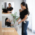 ELDOMA (7-35 lbs 3-15kg) Black Baby Wrap Carrier - Lightweight, Breathable Baby Sling, Hands Free Baby Carrier Sling