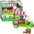 Klorofil 6pc Playset, 18Mo+ Timber Tots: Food Truck - Mobile Vehicle Shop & Character Racoon Animal Figurine