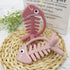 3D Fish Teething Toys for Babies 0-6 Months Baby Teether Ring 100% Silicone, Infant Newborn Toys for Teething Relief, Brain Development for Babies,Toddlers, USA Patent Pending (Pink)-Bebe