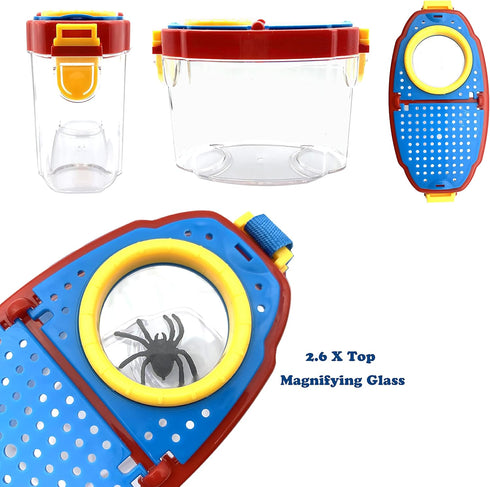 Bug Catcher Kit, Outdoor Nature Explorer Kit with Tweezers, Magnifying Glass, Science Educational Bug Observation