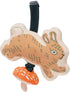 Manhattan Toy Button Bunny Brahm's Lullaby Pull Musical Toy with Baby Chime and Adjustable Fabric Loop for Carriers