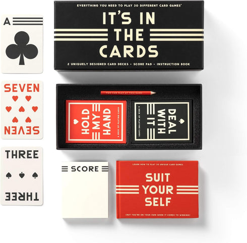 Brass Monkey It’s in the Cards Playing Cards Game Set - 2 Uniquely Designed Decks