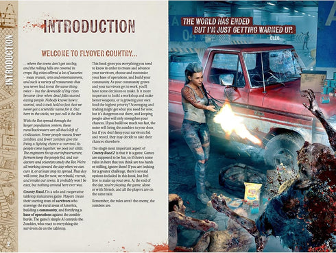 Modiphius Entertainment: County Road Z Core Rulebook - Hardcover RPG Book for Rural Survival in The Zombie Apocalypse