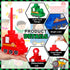 12 Sets 10 oz Tanlade Train Cups for Kids Bulk Plastic Traffic Vehicle Shape Cup with Straw Train Birthday Party