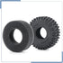 4PCS RC Soft Rubber 1.0 Tires, 64MM Foam Insert for 1/18 TRX4M Upgrades, 1/24 SCX24