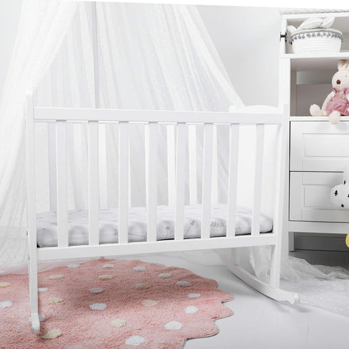 TILLYOU Baby Bassinet Sheets for Boys Girls, Fit Hourglass Oval Rectangle Mattress, 33”X16”, 2 Pack Grey Clouds