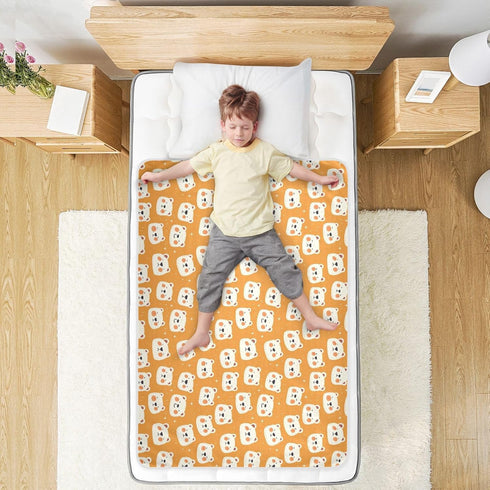 siphylline 52" 34" Orange Cute Polar Bears White Extra Large Resuable Potty Training Pee Pad Highly Absorbent Diaper