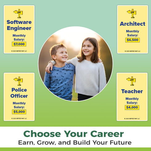 812 BeFree for HOMSTERS: Family Strategy Board Game Financial Literacy, Career & Investing | Ideal for Kids Ages (Adult