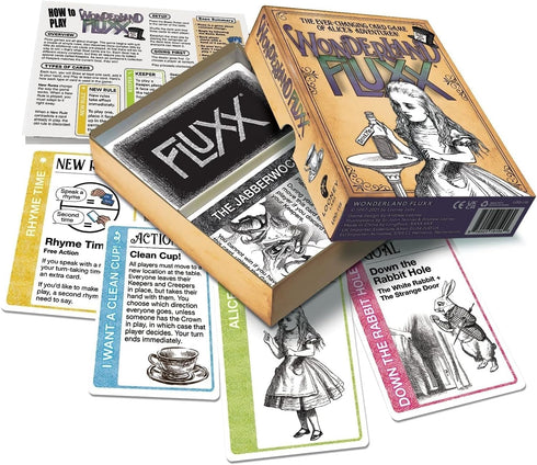 Wonderland Fluxx Card Game - Topsy-Turvy Wonderland Adventure