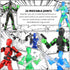 BOZOBO 13 Set, 6PCS 13 3D 3-8 Luminous Action Figure Robot Action Figure Titan Printed Toys Articulated, for Modeling