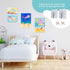 BONNYCO Paint by Numbers Kit for Kids - Sea Animals Pack of 3 Canvas