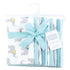 Hudson Baby Unisex Baby Flannel Burp Cloth 10pk, Teal Elephant, One Size by Hudson Baby