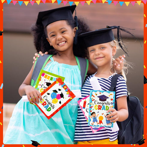 24Pcs Kindergarten Graduation Coloring Books - Congrats Grad DIY Color-in Pages Books for Kids Bulk Pre-kindergarten