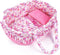 BABESIDE 2 Pcs Reborn Baby Doll Accessories, Pink Floral Baby Doll Bassinet
