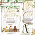Sets 12 TrelaCo Woodland Animal Cool Baby Shower Games Bottle Chug Sign Wooden Woodland Gift Gender Reveal Party Favors