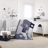 NoJo Love You to The Moon, Grey and White Elephant and Giraffe Plush Changing Pad Cover