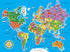 MasterPieces 60 Piece Educational Jigsaw Puzzle for Kids - World Map - 16.5"x12.75"