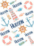 WolfeDesignPDD Custom Blanket, Newborn Gift, Nautical Baby Blanket, Personalized Baby Blanket, Swaddle Blanket,