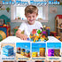 208PCS 4-8, 3+, Magnetic Blocks, Magnetic Building Blocks, Magnetic Cubes for Kids Sensory Toy for STEM Constructions