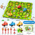 Beby Buty 64PCS Set 3-5 4-6, 3 4 5 3 4 5 6 Puzzle Race Track Car for Kids Boys, Floor Puzzle Tracks Car Toys for Boys