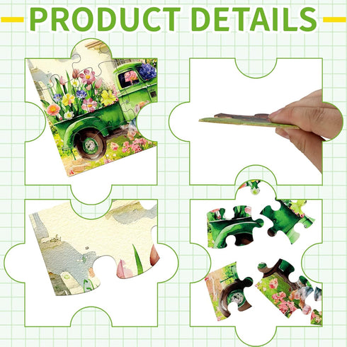 Liliful 6 Pack 16 Pcs - 12.6 x 9.45 Inch Large Piece Wooden Dementia Puzzles for Seniors