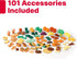 Step2 101-Piece Playset, 2-6 Play Food Assortment, Pretend Kitchen Vegetables, Fruit, Dessert, For Toddlers Ages Years