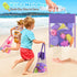 Set 3-10, 2 Pack Set Dreamon Collapsible Beach Toys for Kids Collapsible Sand Bucket with Beach Molds and Mesh Bag
