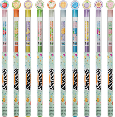 10 Count, Pastel Colored Smencils - Patented Gourmet Scented Colored Pencils made from Recycled Newspapers, Gifts