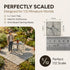 REDUCIO! 1/12 50pcs, Dollhouse Flooring, Miniature Pavement Bricks, Scale Accessories, Mini Bricks for Landscaping