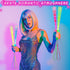 Zhanmai 24 Pieces Upgraded Glow Fiber Wands, LED Light Fiber Optic Sticks for Wedding Party Favors