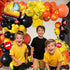 102pcs 18/12/10/5 Inch 2nd 3rd Construction Birthday Party Decorations Balloon Garland Arch Kit with Foil Excavator