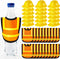 Layhit 40 Pcs Construction Birthday Party Supplies with 20 Mini Hats, 20 Mini Safety Vests, Cupcake Toppers
