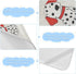 SyXIOP 28" 52" Cute Dalmatian Dog Cartoon Cooling Baby Mattress Protector Crib x Ultra Soft Crib Mattress pad