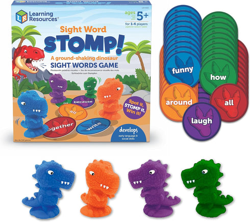Learning Resources Sight Word Stomp! - Alphabet Toys, Phonics Flash Cards, Classroom