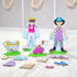 Melissa & Doug Best Friends Magnetic Dress-Up Wooden Dolls Set (78 pcs) for Pretend Play
