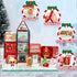 61 Set MAYAPHILOS PCS Christmas Magnetic Tiles with Storage Bag, Building Blocks with Santa, Snowman, Deer, Gingerbread