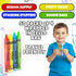 200 Pack (50 Sets 4) Bulk Crayons of - Individually Wrapped Crayons Party Favors for Kids, Restaurants, Classrooms