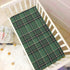 Emelivor Tartan Buffalo Plaid Green Toddler Crib Sheets for Boys Girls Soft Nursery Bedding Sheet Crib Mattress Sheets