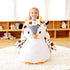 EARTHSOUND Giant Penguin Plush Toy, Large Jumbo 23" Soft Toys, Cute Huge Fluffy Oversized Fat Plushie, Gifts for Kids