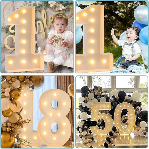 UEGFSIJRF A,3.3FT) LED Letter Lights and Marquee Numbers & Letters Decor - Ideal for Party Decoration! Perfect