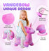 Unicorn Bouncy Horse Toys for 1-3 Year Old Girls, Plush Ride On Bouncy Animal for Indoor Outdoor Play