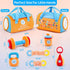 JoySpark Toys 3-6-12 Set 6 Baby Toys Months Sensory Toy for Babies Workout Dumbbell Weights Toy