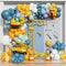 Construction Balloons Garland Arch Kit 155Pcs Yellow and Blue Balloons with Crane