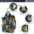 SUABO Backpack Colorful Palm Leaf Pattern Baby Diaper Bag Large Bag Waterproof Travel Diaper Bags for Moms and Dads
