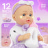 12" Playset 2+ SMILESSKIDDO Baby Doll with Accessories, Dolls with Washable Carrier Bassinet Bed, Bottle, Blanket